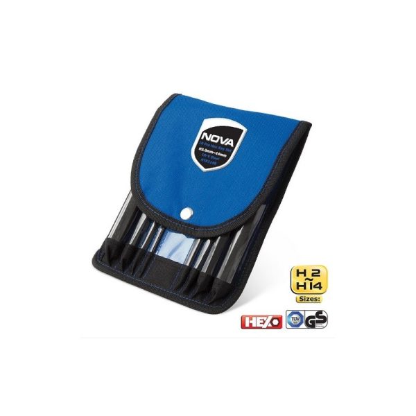 آلن شش گوش کیفی 10 عددی سایز استاندارد نووا مدل NTK1148