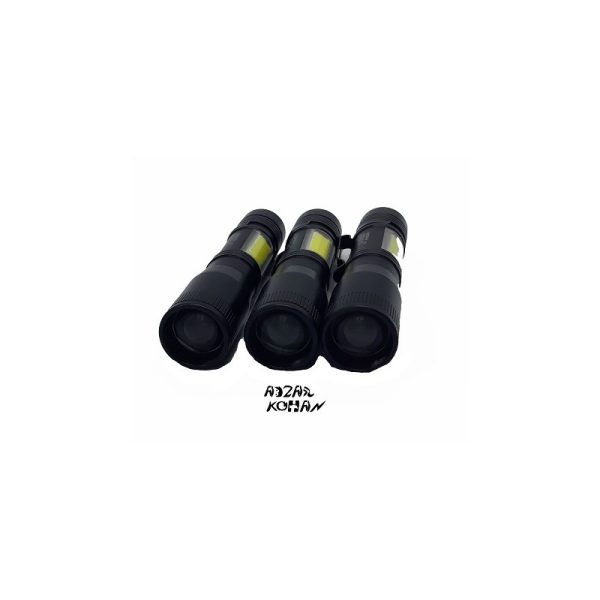 چراغ قوه دوطرفه تک باتری COB