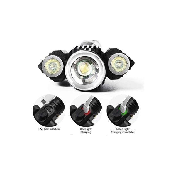 چراغ قوه سه لامپه مدل electric torch