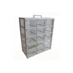 جعبه ابزار اورگانیزر 15 کشو مدل کریستالی