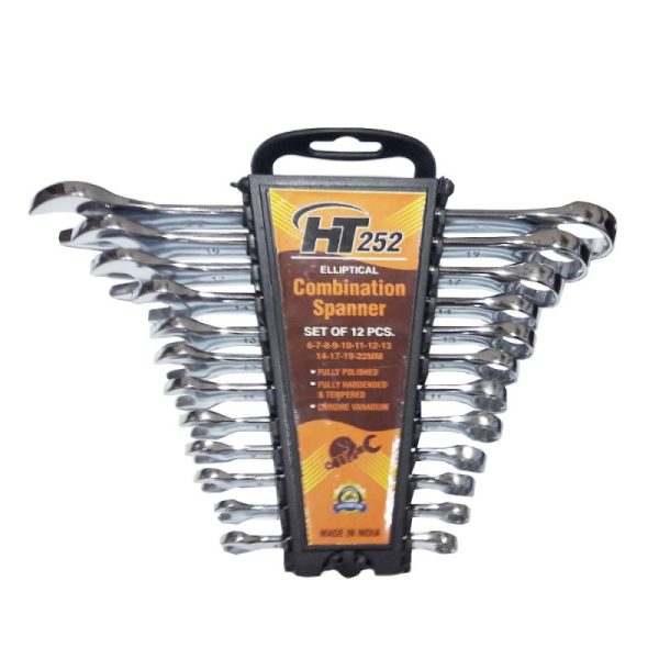 مجموعه 12 عددی آچار یکسر تخت یکسر رینگ مدل HT-252